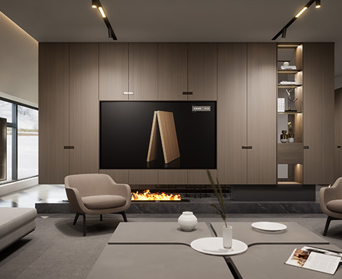 نمط فاخر فاتح (بلوط رمادي فاتح الموجة)